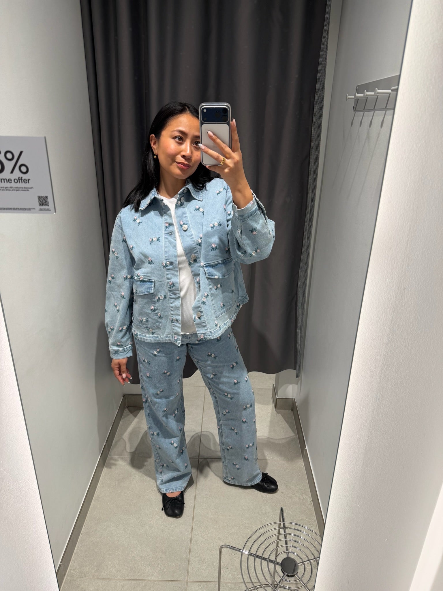 PCFLORA Denim Shirt - Light Blue Denim